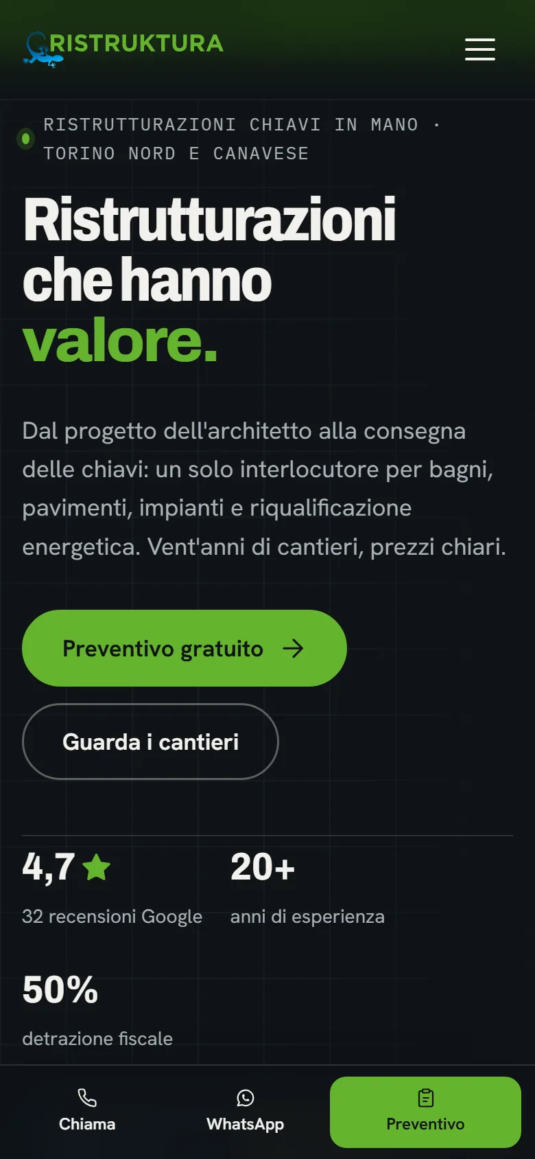 Il sito di Ristruktura, Settimo Torinese